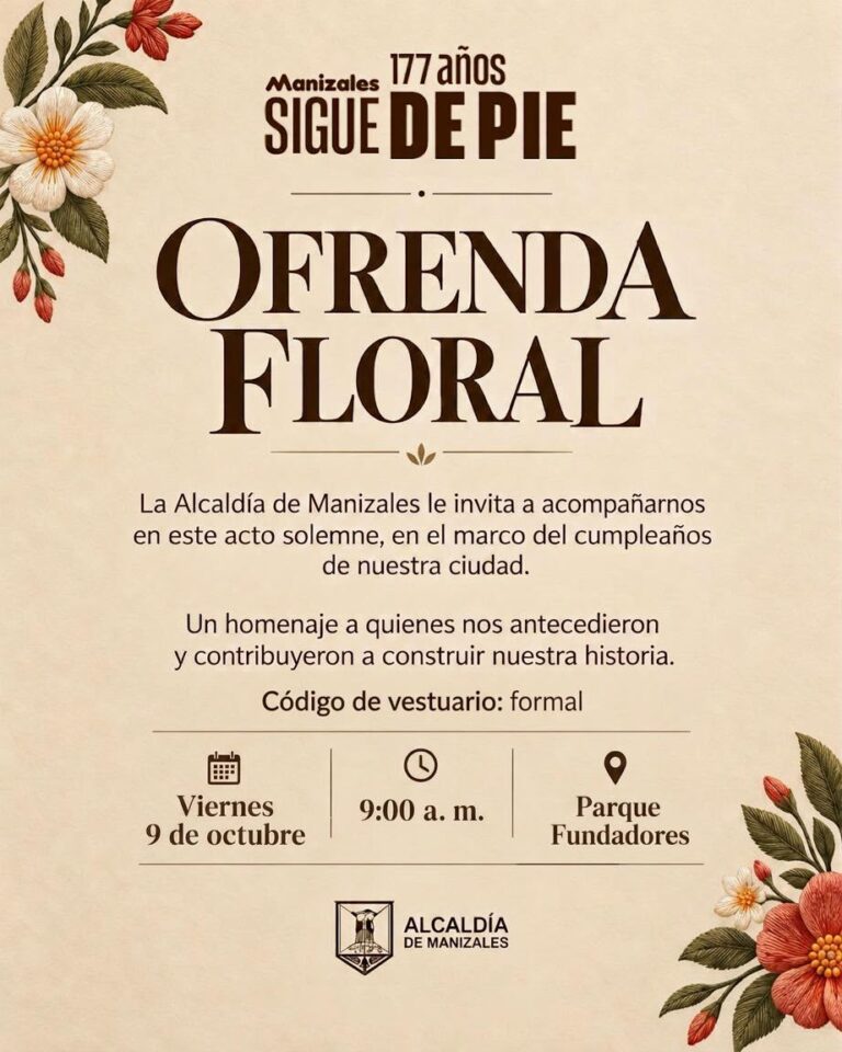Cumpleaños 177 - Ofrenda Floral