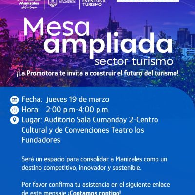 Mesa ampliada sector turistico